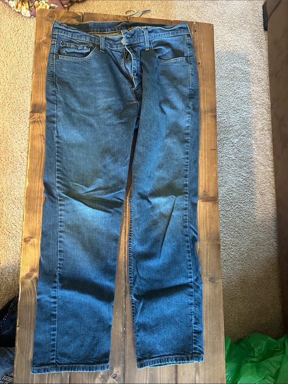 Levi's Blue Straight-Leg Jeans